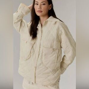 Anthropologie Lightweight Quilted Shacket, size S